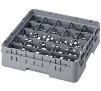 GLASS RACK – 25 COMPARTMENT 500X500X143 mm (GREY) CAMBRO