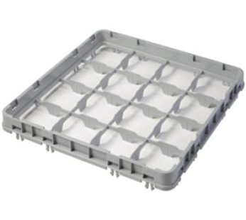 GLASS RACK EXTENDER – 16 COMPARTMENTS 500X500X50 mm  (GREY) CAMBRO