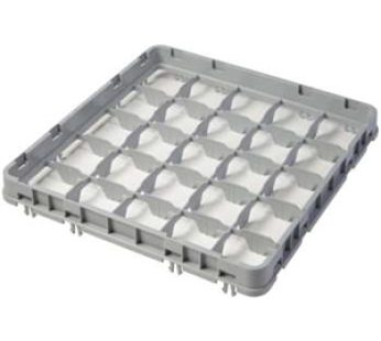 GLASS RACK EXTENDER – 25 COMPARTMENTS 500X500X50 mm (GREY) CAMBRO