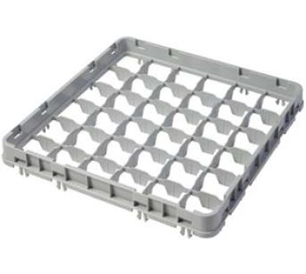 GLASS RACK EXTENDER – 36 COMPARTMENTS 500X500X50mm (GREY) CAMBRO