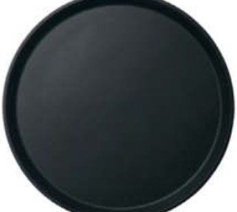 TRAY CAMTREAD NON-SLIP FIBERGLASS – ROUND – 400mm (BLACK) CAMBRO