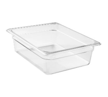 INSERT HALF POLYCARB 100mm – (CLEAR) CAMBRO