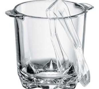 ICE BUCKET GLASS 700ML WITH POLKA BORGONOVO