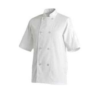 CHEFS JACKET S/SLEEVE WHITE SMALL *32-34