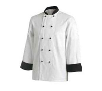 CHEFS JACKET CONTRAST LONG – X – SMALL *30
