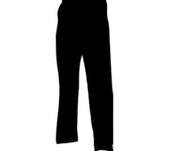 CHEFS TROUSERS BLACK ZIP- X -SMALL *28