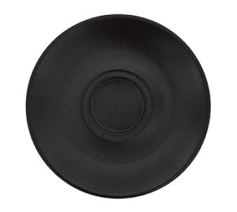 FORTIS TEMPEST BLACK SAUCER DOUBLE WELL 15CM