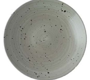 ELEMENTS RUSTIC LIGHT GREEN COUPE PLATE 29CM