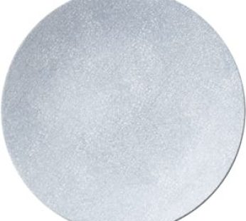 GREY WEB ROUND COUPE PLATE 31CM