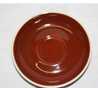 FORTIS CAPPUCCINO SAUCER BROWN 15.4CM