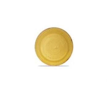 CHURCHILL MUSTARD SEED YELLOW COUPE PLATE 21.7CM