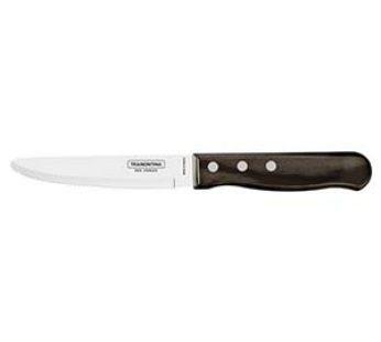 STEAK KNIFE 5″ JUMBO ROUND TIP DARK WOOD TRAMONTINA