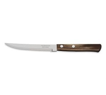 STEAK KNIFE SLENDER STRAIGHT P/WOOD TRAM DARKWOOD