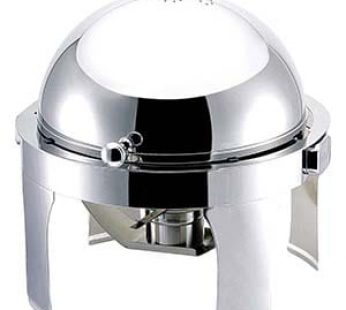 CHAFING DISH ROUND ROLL TOP 330mm CONTEMPORARY