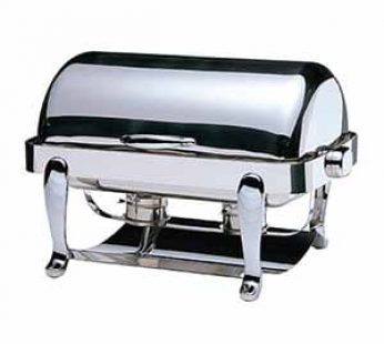 CHAFING DISH TIGER EURI RECT ROLL TOP – 18/10 STAINLESS STEEL