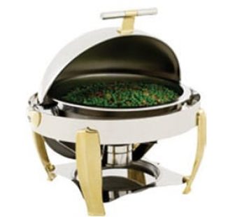 CHAFING DISH ROUND – ROLLTOP – DELUXE