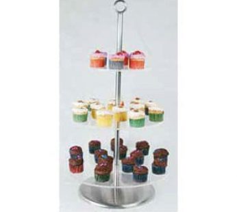 CAKE STAND CLEAR PLASTIC – 3 TIER