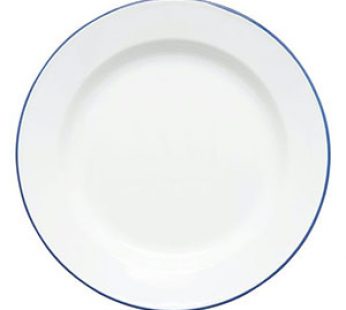 ENAMEL DINNER PLATE 26CM BLUE LINE LTD