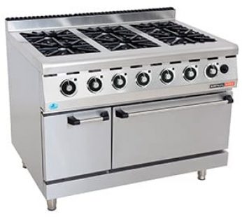 GAS STOVE WITH GAS OVEN ANVIL – 6 BURNER