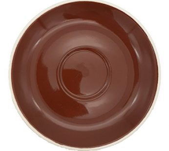 FORTIS ITALIA BROWN CAPPUCCINO SAUCER 6 PACK
