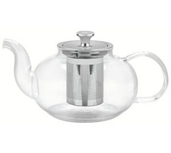 TEAPOT & INFUSER GLASS & STAINLESS STEEL 1Lt TRAMONTINA