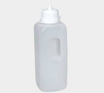 SAUCE DISPENSER PLASTIC H/D 120 ml LCEAR WHITE LID