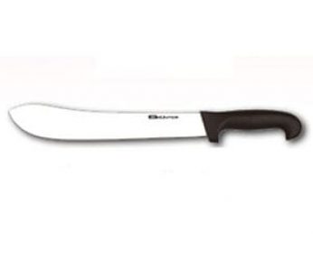 BUTCHER KNIFE 250mm BLACK GRUNTER *NETT