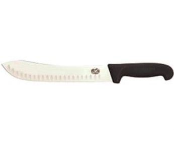 BUTCHER KNIFE 250mm BLACK VICTORINOX FLUTED