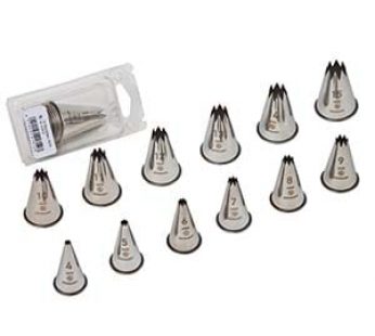 NOZZLE SET STAINLESS STEEL – STAR 12 PIECE
