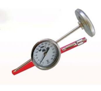 THERMOMETER FAT FRYING STEEL STEM 130mm (50 to 200