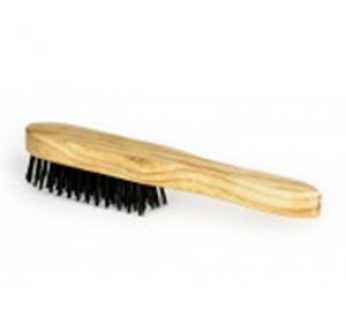 GRILL BRUSH WITH HANDLE WOOD