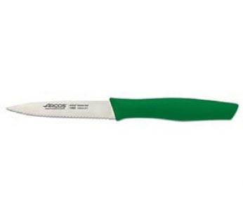 PARING KNIFE 100mm GREEN SERRATED ARCOS