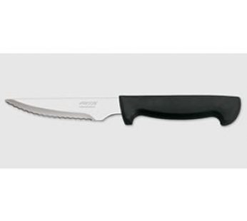 STEAK KNIFE ARCOS SHAPED BLADE BLACK HANDLE