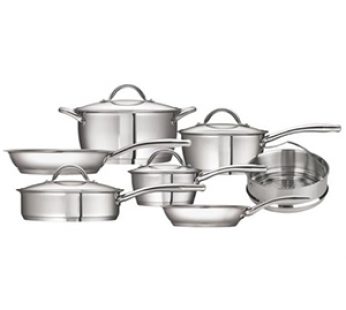 COOKWARE SET LIFE 11 PC STAINLESS STEEL TRAMONTINA