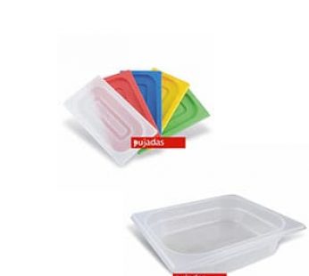 STORAGE CONTAINER H ALF LID (POLYPROP) – WHITE