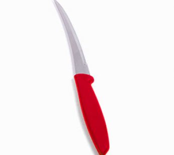 PARING KNIFE 130 mm CURVED RED MICRO SERR TRAMONTINA