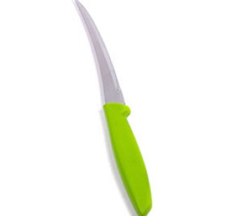 PARING KNIFE 130 mm CURVED MICRO SERRATED GREEN TRAMONTINA