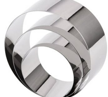 MOUSSE RINGS ROUND STAINLESS STEEL 3PC (6,8,10CM)