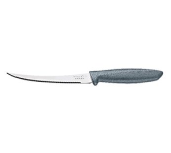 TOMATO KNIFE CURVED 130 mm BLISTER GREY TRAMONTINA
