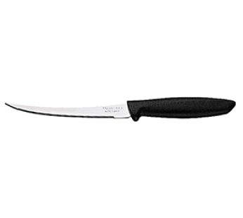 TOMATO KNIFE 130 mm CURVED BLACK HANDLE TRAMONTINA