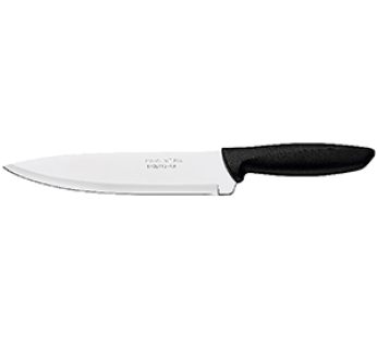 COOKS KNIFE 200 mm BLACK HANDLE PLENUS TRAMONTINA