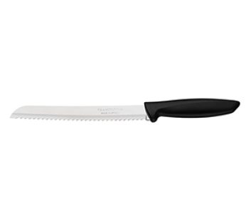 BREAD KNIFE 200MM BLACK HANDLE TRAMONTINA