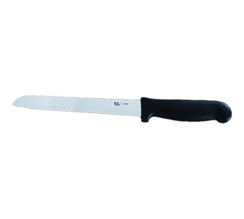 BREAD  KNIFE SERRATED 200MM CATERACE BLACK
