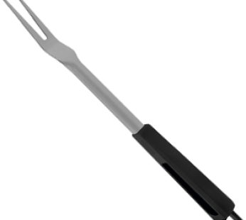 CARVING FORK 42CM STAINLESS STEEL BLACK HANDLE TRAMONTIMA