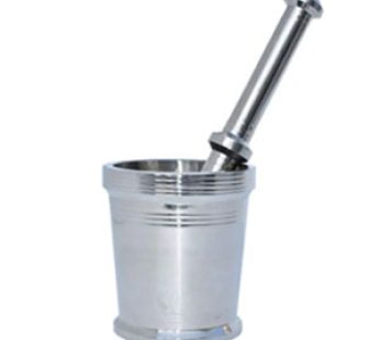 MORTAR AND PESTLE STAINLESS STEEL 9X10CM LTD SG